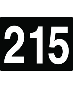 Front Horizontal Helmet Decal