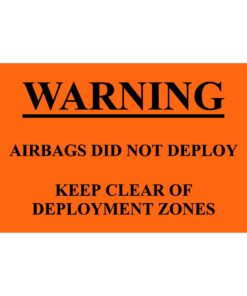 Airbag Warning Decals